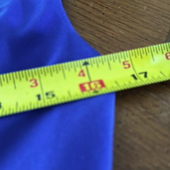 Lauren Ralph Lauren Dress Faux Wrap Cap Sleeve Colbalt Blue size 4 EUC - Picture 11 of 13